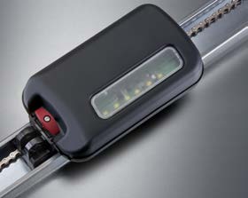 Sommer evo+ traveling motor carriage with LED lighting on the rail